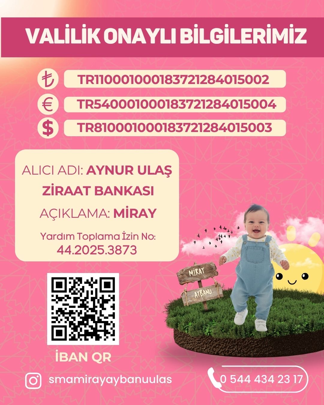 SMA hastası 35 Günlük Miray Aybanu destek bekliyor