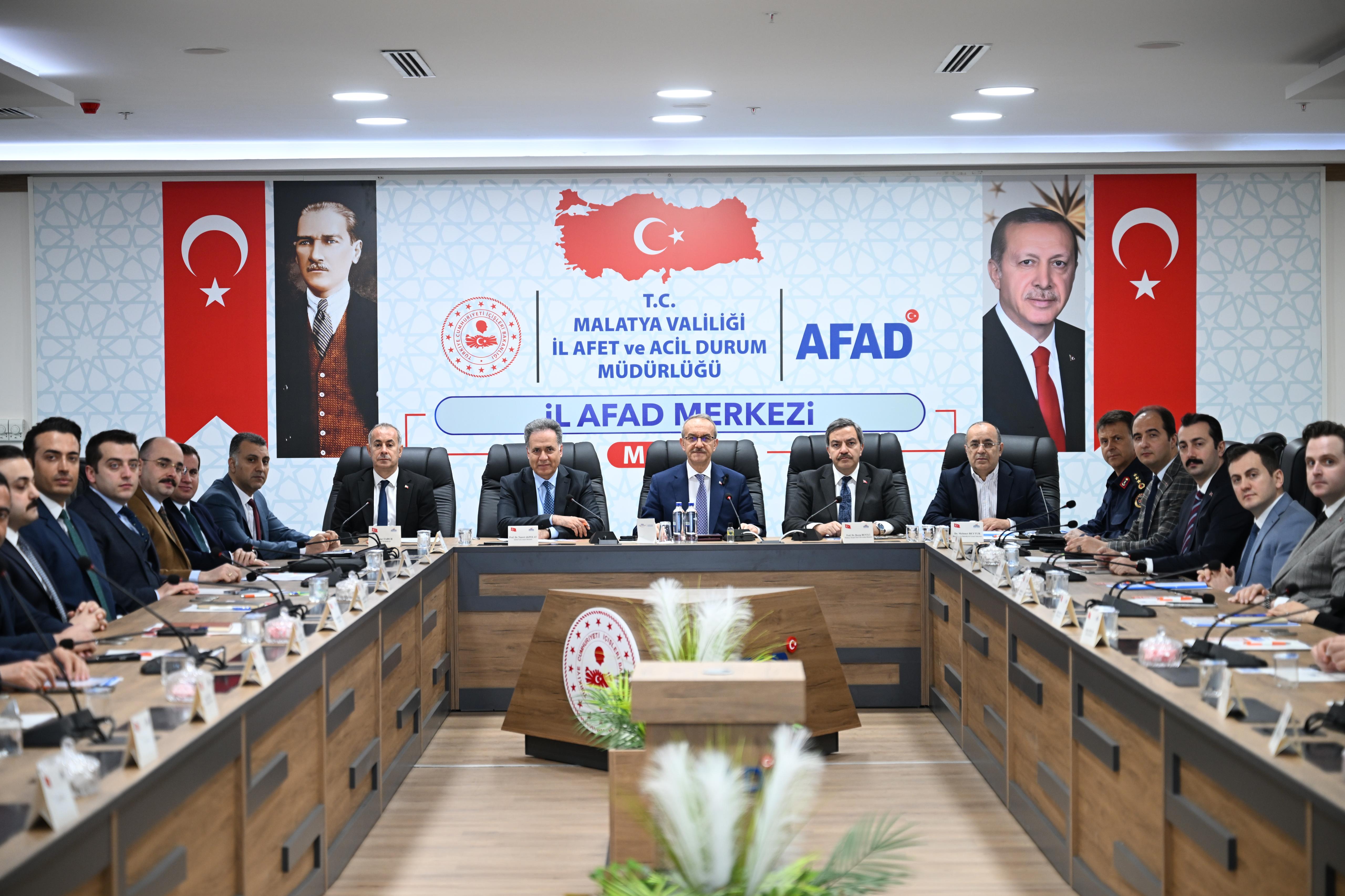 Vali Seddar Yavuz Başkanlığında İl Afet Risk Azaltma Planı Toplantısı Yapıldı